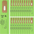 Therwen 20 Pack XL Vacuum Cleaner Bags Compatible with Oreck Type Cc, All Commercial Upright Vacuum Hypo-allergenic Disposable Upright Cleaner Bags