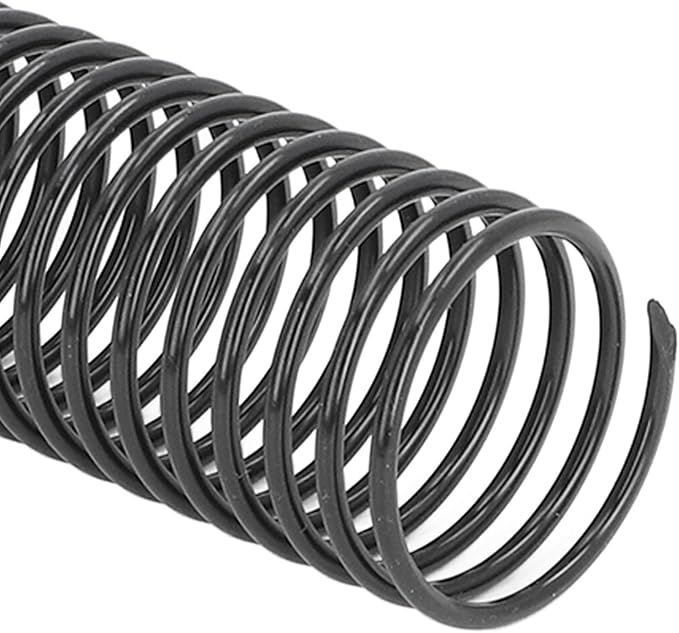 18 Pcs Plastic Spiral Binding Coil, 4:1 Pitch, 38mm Diameter, Reusable, Up to 310 Sheets High Capacity Binding Coil, for A4 Paper, Documents, Business