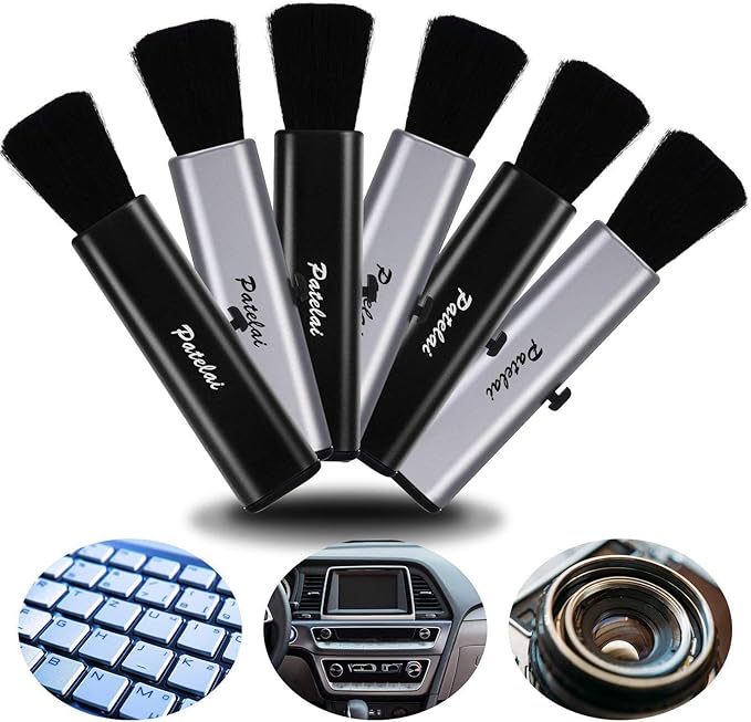 6 Pieces Portable Laptop Cleaning Brush Electronic Cleaning Brush Swipe Computer Brush for Laptops Keyboard Mobile Phones Cameras Digital Products Car Interior Detailing Home and Office Items