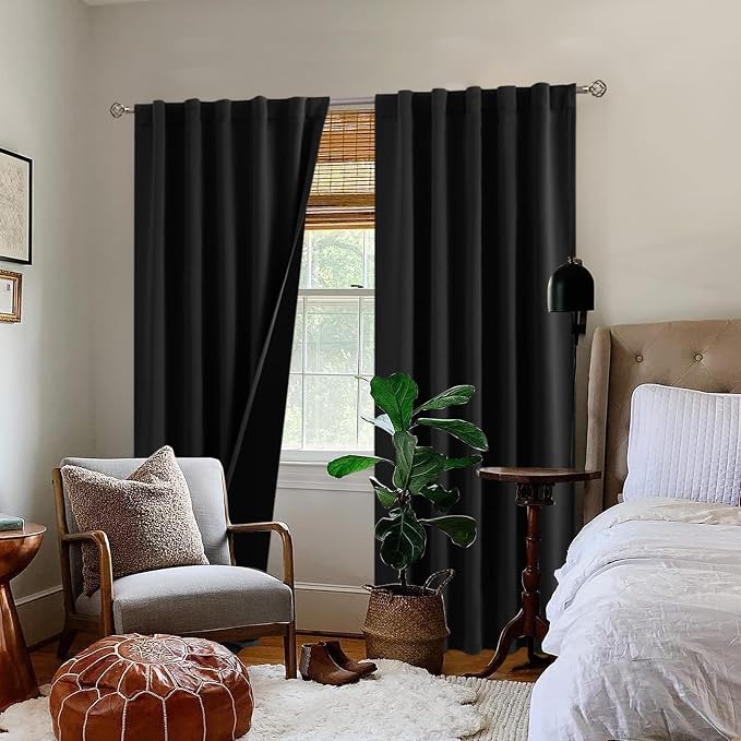 BGment Black Full Blackout Curtains - Image 9