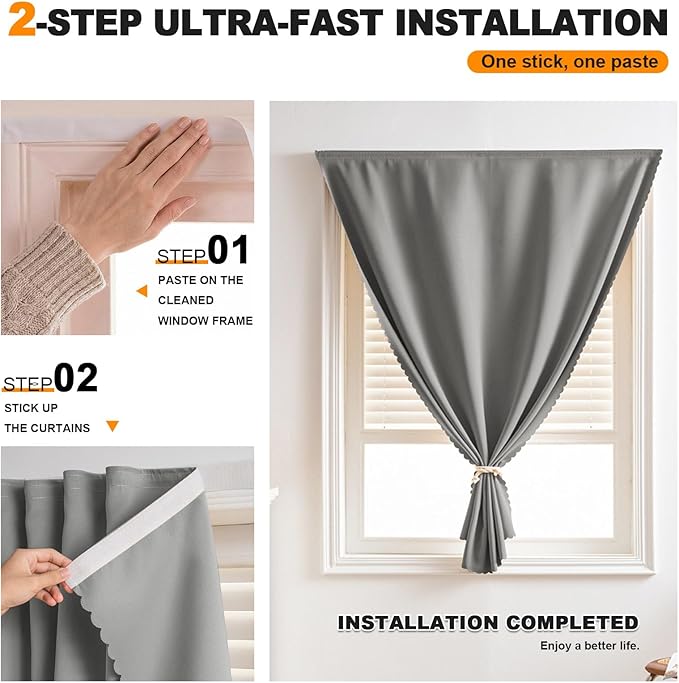 Magic Tape Stick on Curtains - Image 2