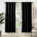Deconovo Blackout Curtains for Bedroom and Living Room 68 Inches Long | Black by Unknown