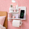 Floating Bedside Wall Shelf, 【Metal】 Wall Organizer by Yaztops