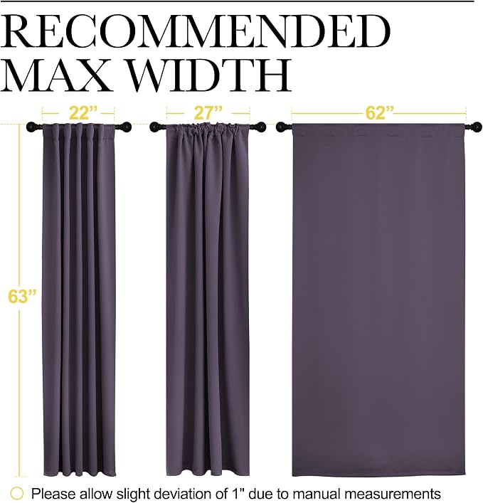 NICETOWN Blackout Curtain Panels Window Draperies - Image 7