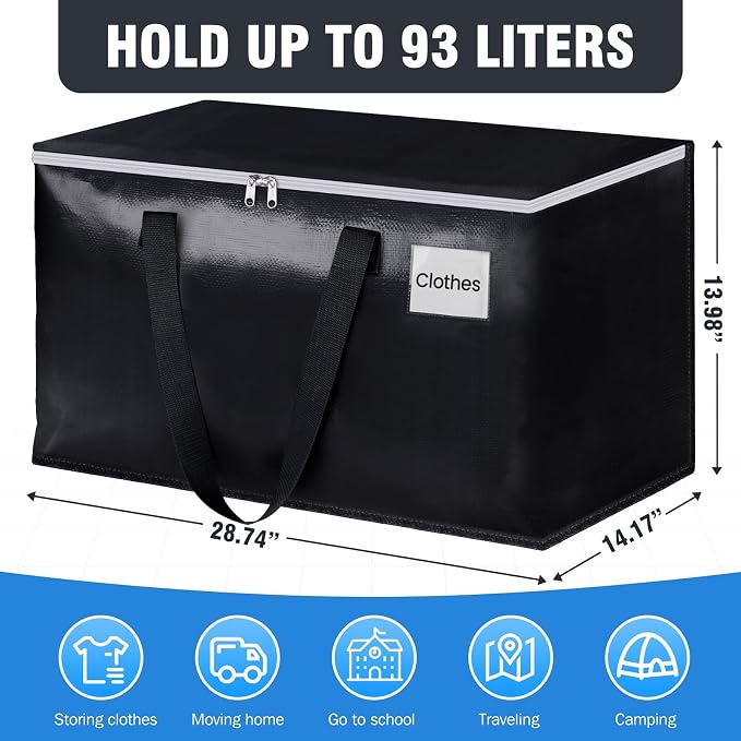 Heavy Duty Moving Bags, Extra Large Storage Bags, - Image 2