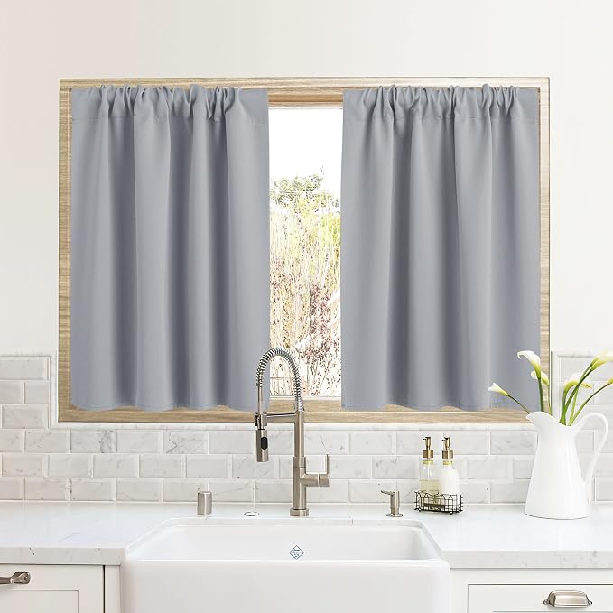 RYB HOME RV Curtains for Camper Windows, Mini Small Blackout Curtain Tiers | by RYBHOME
