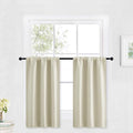 RYB HOME Cafe Curtains 30 inch Length, Short Window Curtain Tiers | Light UV by RYBHOME