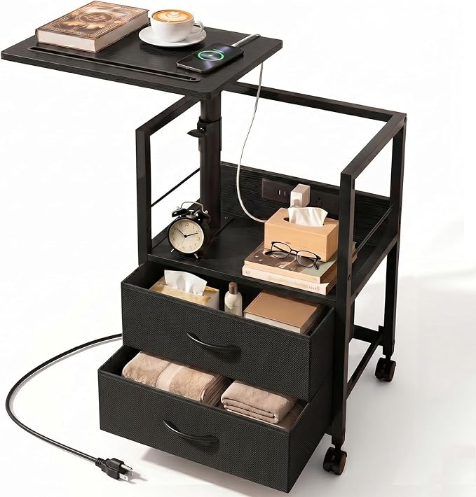 Faesun Swivel Lift Top Nightstand by Faesun