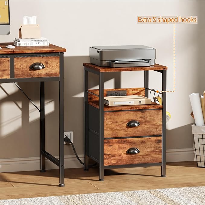 Nightstand with Charging Station - Image 7