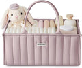 Blissful Diary Baby Diaper Caddy Organizer, Stylish Storage Basket by BlissfulDiary