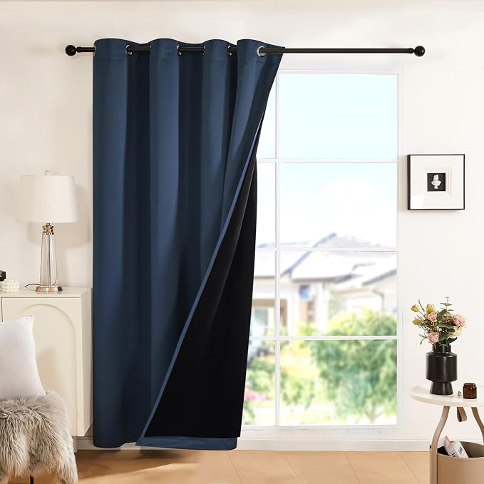 Deconovo 100% Blackout Curtains, Thermal Insulated Window Drapes, Noise by Unknown