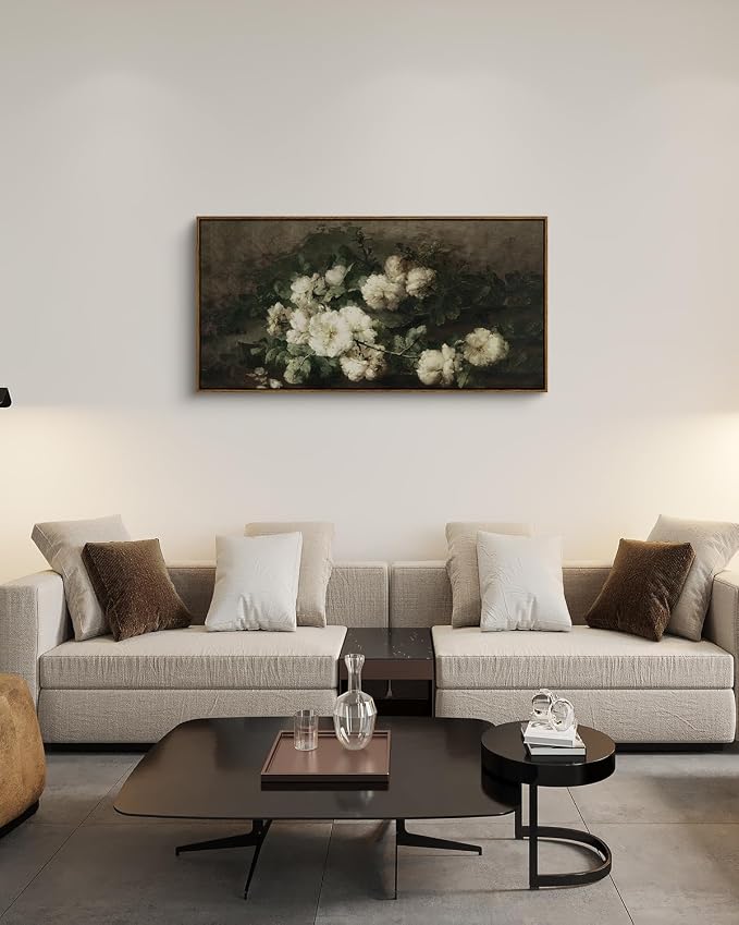 InSimSea Extra Large Framed Vintage Wall Art, Flowers Prints, 20x40inch | - Image 7