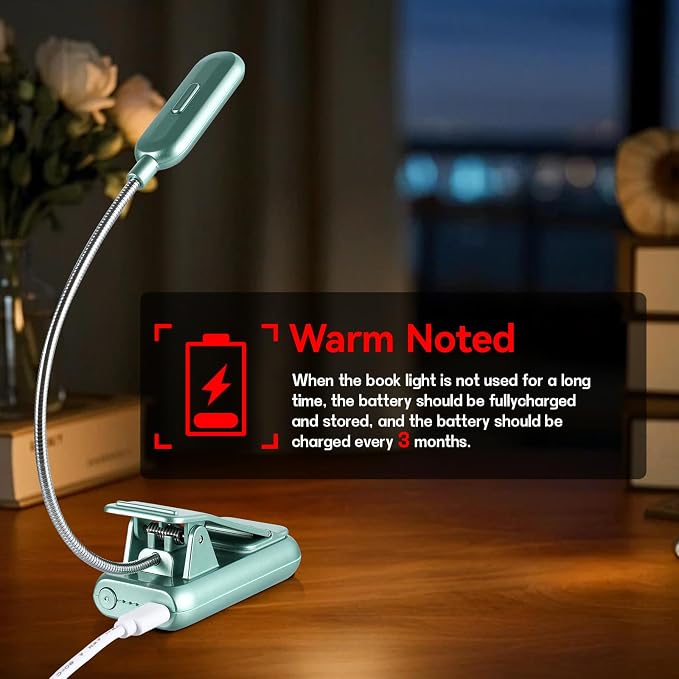 VAVOFO Rechargeable Book Light for Reading in Bed Kids, 7 LED Reading Light - Image 7