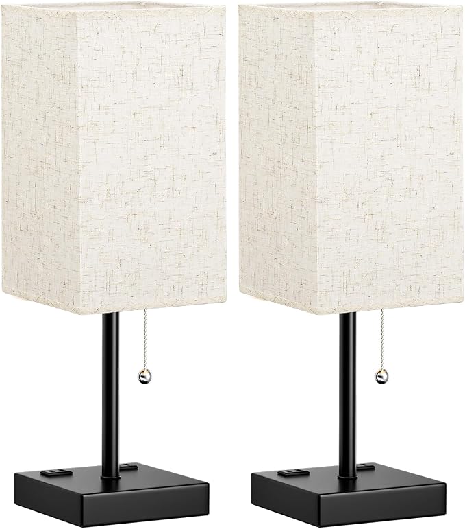 Bedside Lamp for Bedroom Set of 2 - Image 8