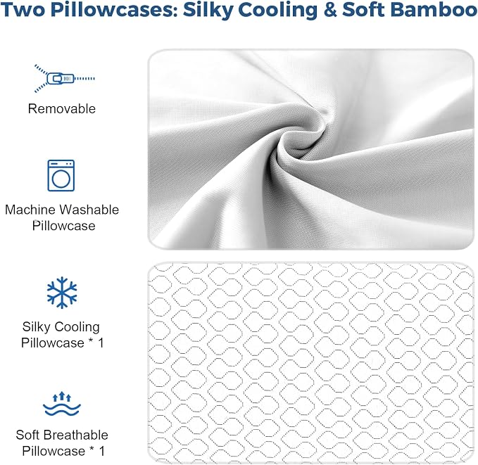 Pillow King Size Memory Foam for Sleeping, Bed Pillows - Image 7