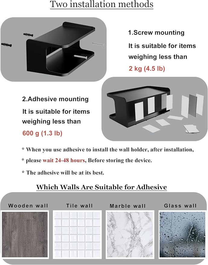 Bedside Wall Shelf Organizer, Small Bedside Shelf, | Wall Mount - Image 6