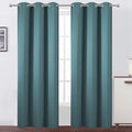 Sea Teal Thermal Blackout Curtains/42 x 84 Inch/Set of 2 Panels Room Darkening by Lemomo