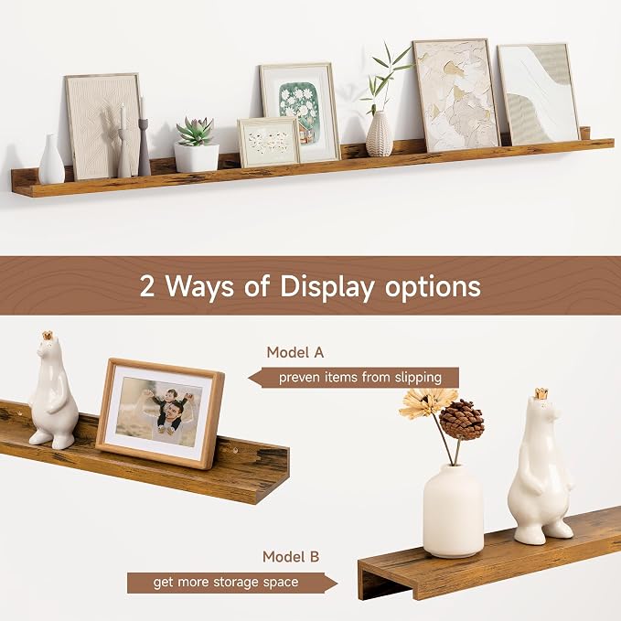 Fun Memories Floating Picture Ledge Shelves - Image 6