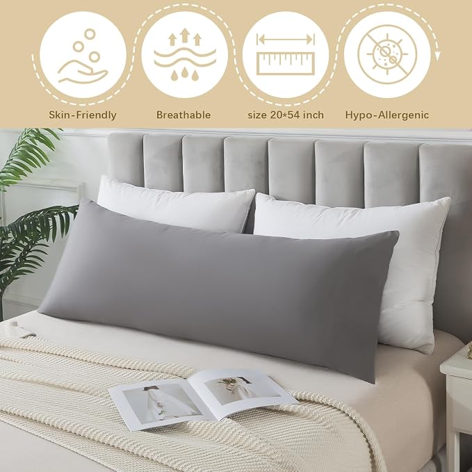 Memory Foam Body Pillow Insert, Bed Pillow - Image 3