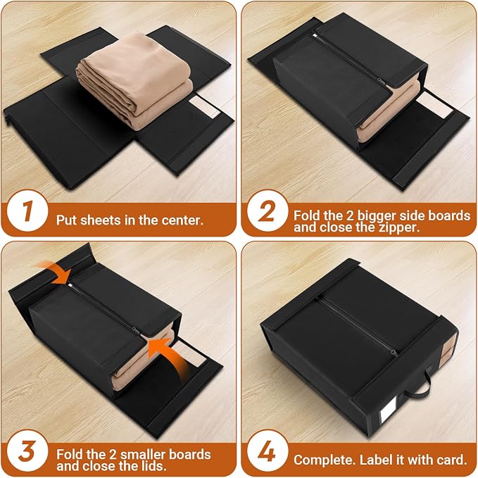 StorageTastic Bed Sheet Closet Organizers and Storage Under Bed Storage | - Image 4