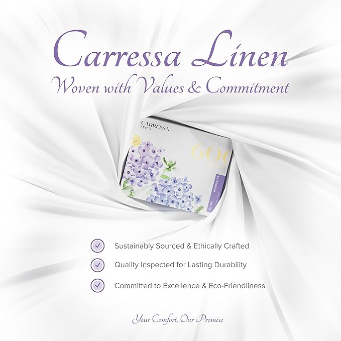 Carressa Linen Luxury Egyptian Cotton King Printed Sheet Set - 600 Thread Count Extra Long Staple 4 PC Set, Window Pane King Printed Sheets, Soft, Cooling Sateen Weave Sheets Upto 18 in Deep Pocket