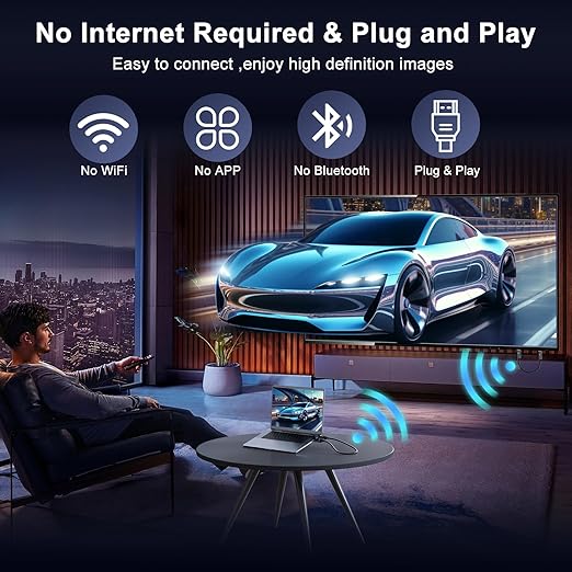Anytrox Wireless HDMI Transmitter and Receiver 4K Decode 1080P Output, HDMI Wireless Extender, Plug & Play, Support 2.4/5GHz for Streaming Video and Audio to Monitor from Laptop/Pc/Tv Box (Black)