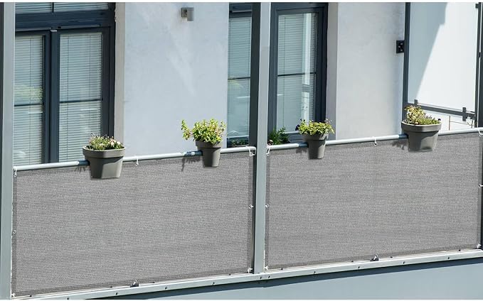 LOVE STORY 3' x 10' Balcony Privacy Screen Cover - Image 7