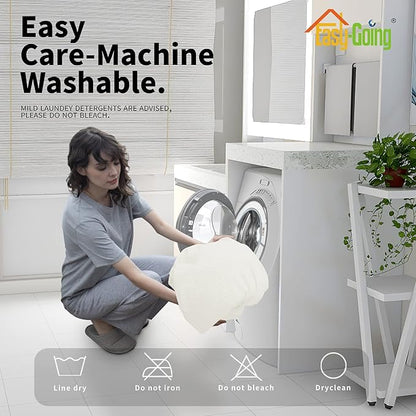 Easy-Going 6 Pieces Recliner Loveseat Stretch Sofa Slipcover Sofa Cover Furniture Protector Couch Soft with Elastic Bottom Kids, Spandex Jacquard Fabric Small Checks Cream