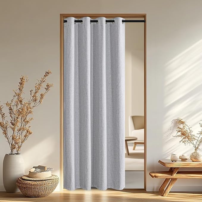 IGEMAEVE Blackout Curtains for Bedroom Grommet Off-White 40" W x 84" L | by IGEMAEVE
