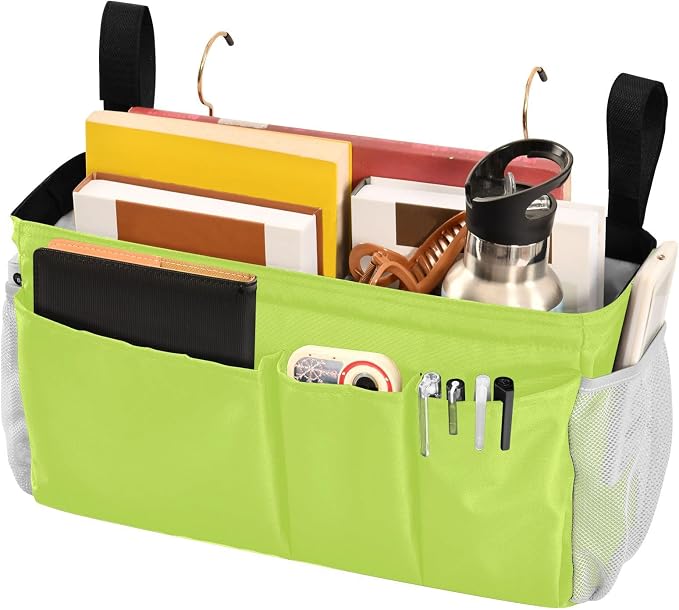 DOMIKING Neon Yellow Bedside Caddy - Image 3