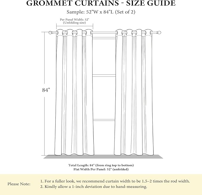 NICETOWN Grey Blackout Striped Pattern Curtains - Image 7