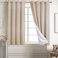 Diraysid 100% Blackout Curtains Beige Linen Curtains by Diraysid%2C+refresh+your+life