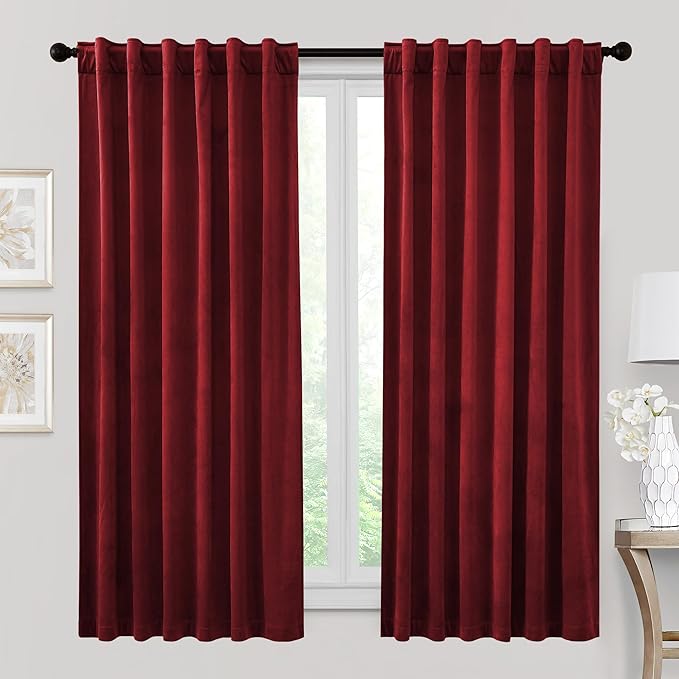 RYB HOME Velvet Room Darkening Curtains by RYBHOME