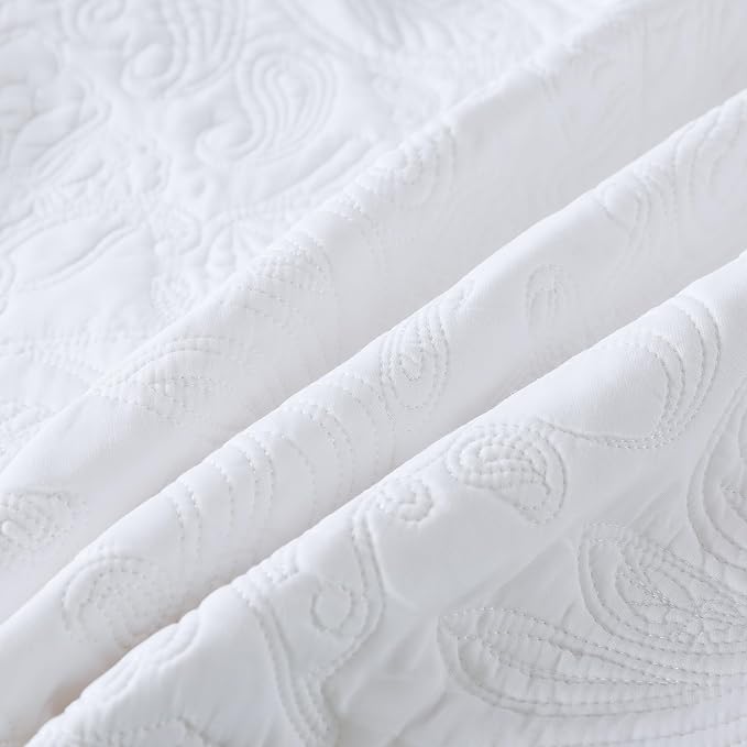 HoneiLife Oversized Queen Bedspreads 110x106- Queen Size Quilt Bedding Sets - Image 7