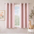 NICETOWN Blush Pink Room Darkening Curtains 54 Inches Long 2 Panels by NICETOWN