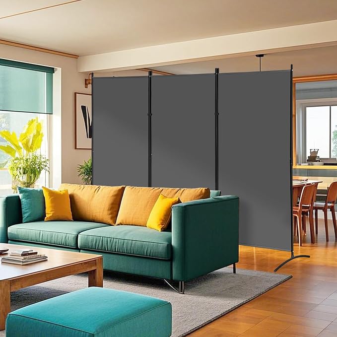 ZENY Room Divider, 3 Panel Folding Privacy Screens, Freestanding Room Divider - Image 4