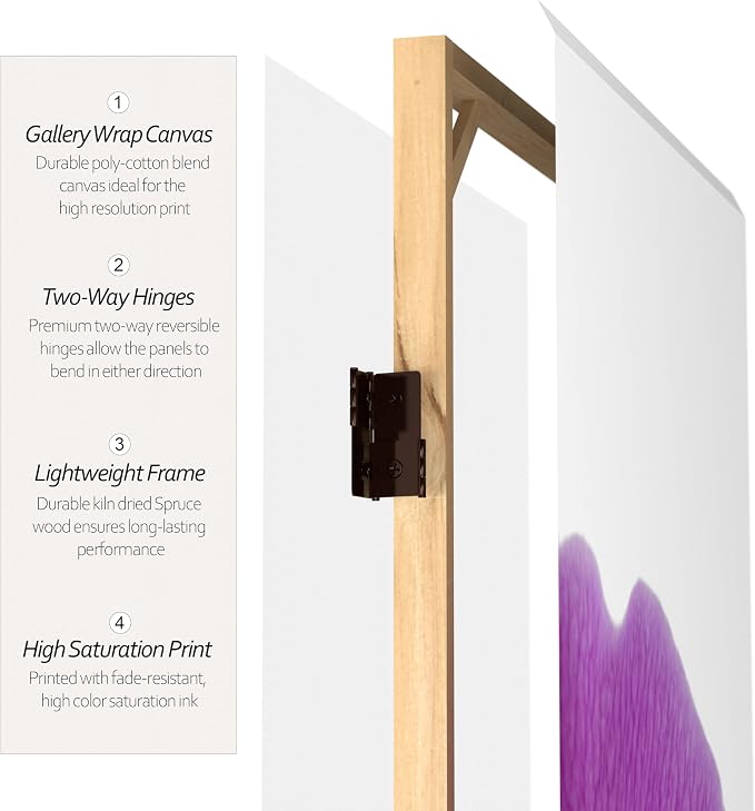 Red Lantern 6 ft. Tall Double Sided Thai Buddha Room Divider 3 Panel - Image 4