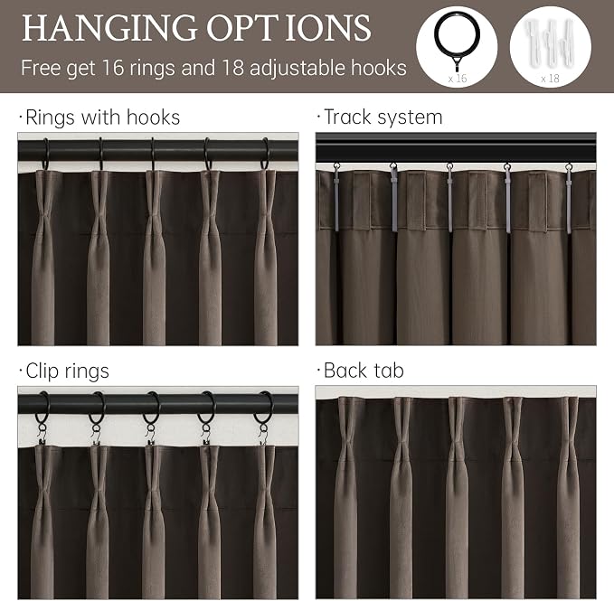 102 Inch Long DarkTaupe Velvet Curtains - Image 4