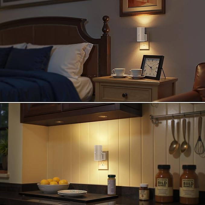 Briignite Motion Sensor Night Light,Motion Activated Plug in Night Lights, 0-100LM Dimmable Soft White 3000K, Motion Sensor Light Indoor for Bathroom Hallway Bedroom Stairway Kid Elderly Pet