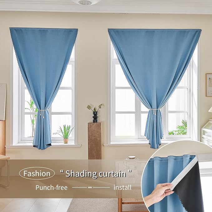 JILRON Magic Tape Stick on Portable Curtains - Image 8