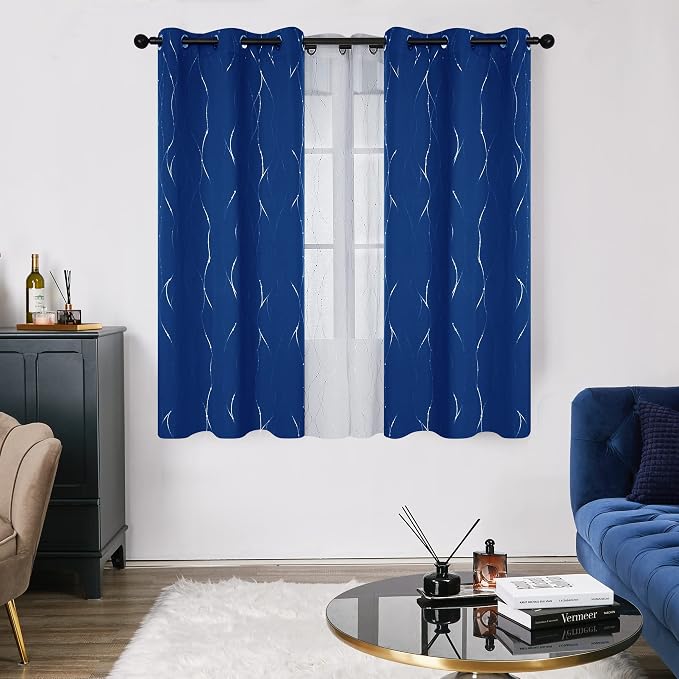 Deconovo Living Room Curtains 36 Inches Long, Thermal Insulated, Room Darkening - Image 2