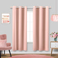 KOUFALL Blush Pink Curtains 42x63 Inches Long by KOUFALL