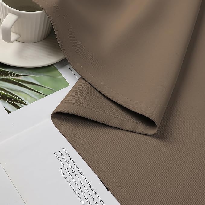 CUCRAF Custom Khaki Blackout Curtains 1 Panel Set, Thermal Insulated Grommet - Image 6