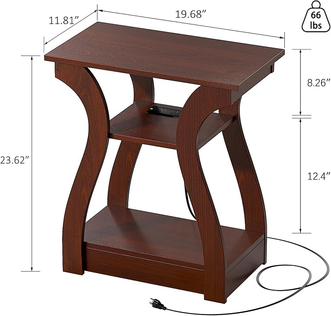 FROMJBEST End Tables Living Room Set of 2 - Image 3