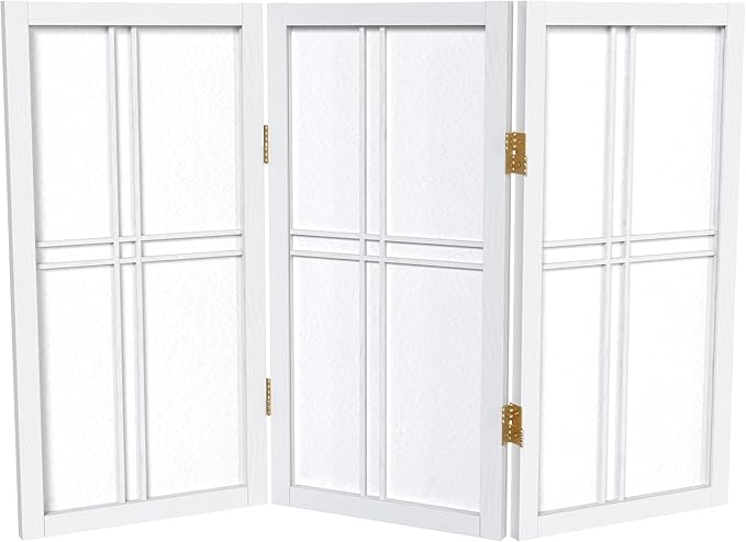 2 ft. Short Desktop Double Cross Shoji Screen by RedLantern