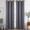 Diraysid Dark Grey Grommet Blackout Curtains by Diraysid%2C+refresh+your+life