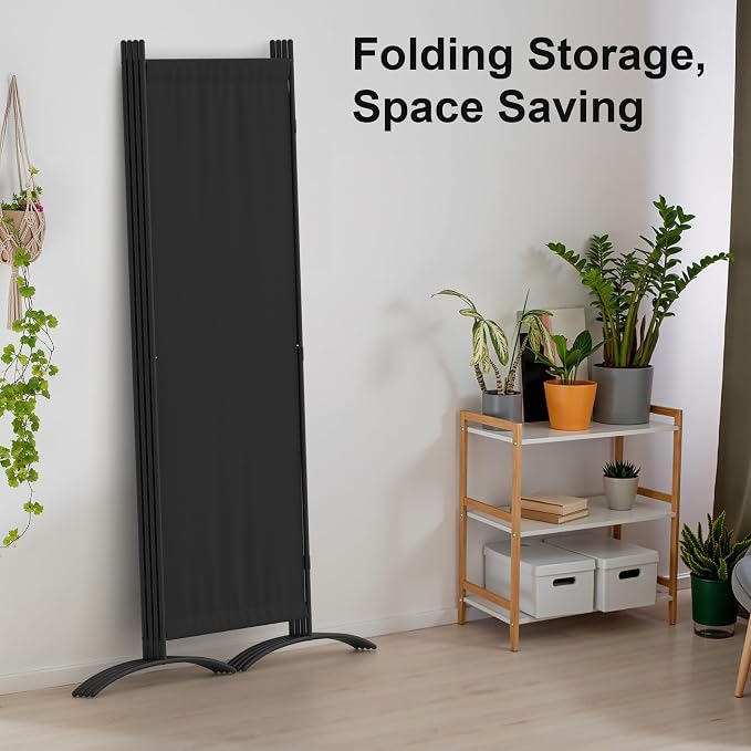 Room Divider 4 Panel Partition Room Dividers and Folding Privacy Screens - Image 6