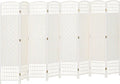 HOMCOM 8 Panel Room Divider, Folding Privacy Screen, Wave Fiber Freestanding by HOMCOM