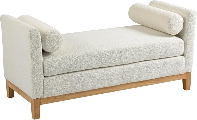 KEIKI Boucle Bench Ottoman - Image 7