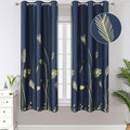 Palm Tree and Wheat Blackout Energy Saving Curtains Light Blocking Window Panels by ESTELARTEXTILER
